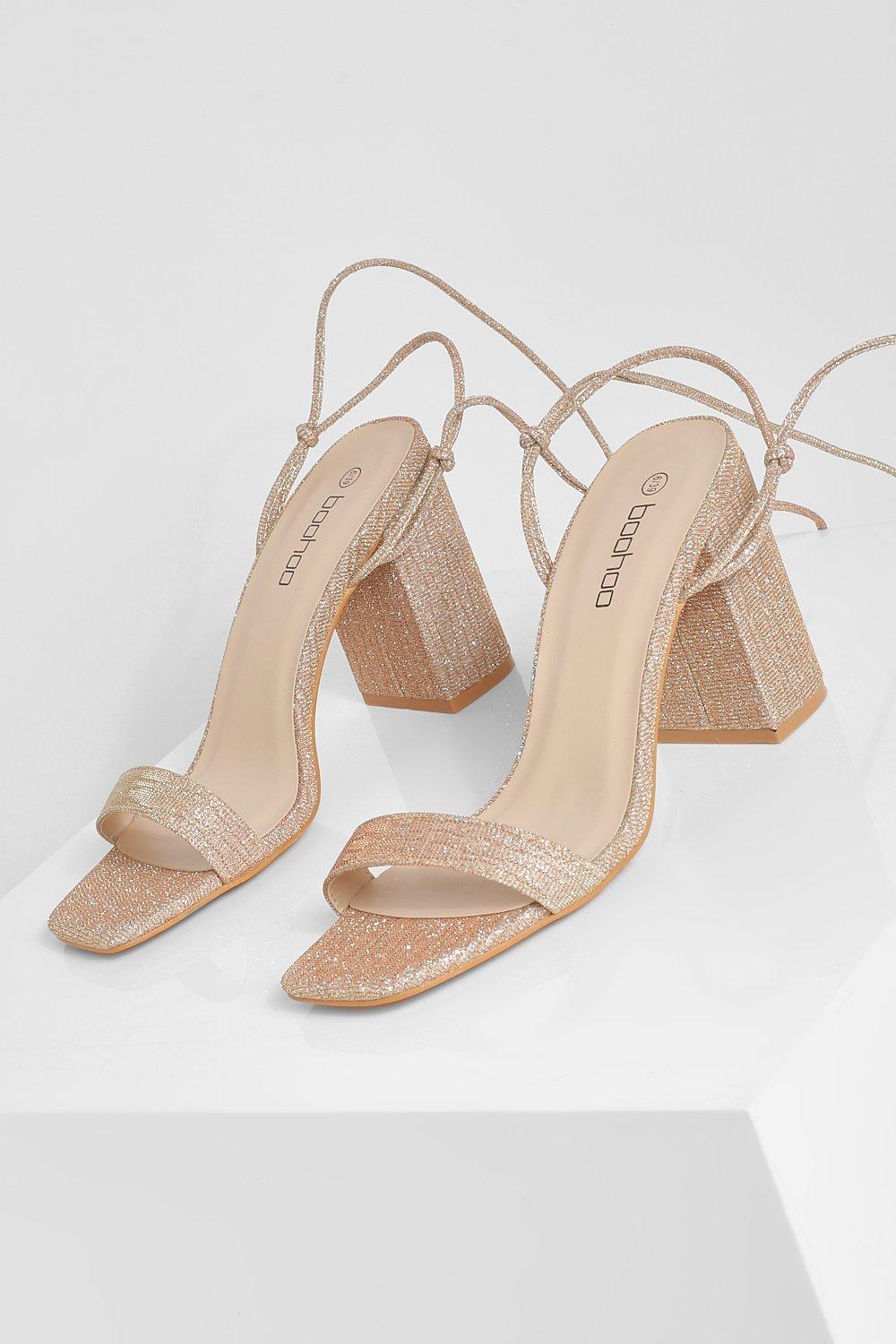 Sparkly heels hot sale rose gold